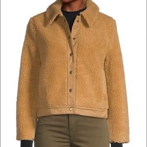 Madewell Portland Teddy Sherpa Bomber Jacket S